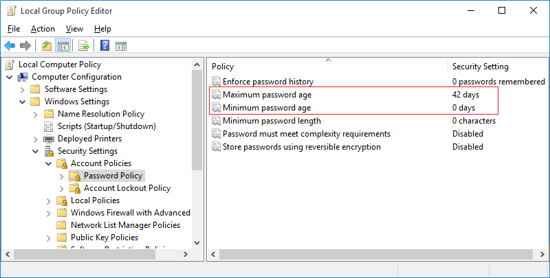 ✅ Activar o desactivar la caducidad de la contraseña en Windows 10