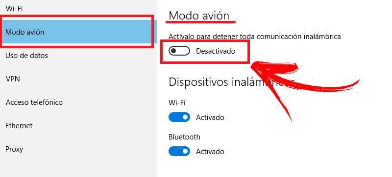 El modo avión no se puede deshabilitar ¿Cómo solucionar este y otros errores en Windows 8?