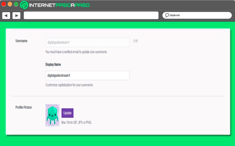 Crear un canal de Twitch