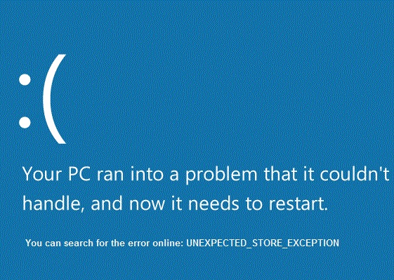 </noscript>✅ Unerwarteter Store-Ausnahme-BSOD in Windows 10