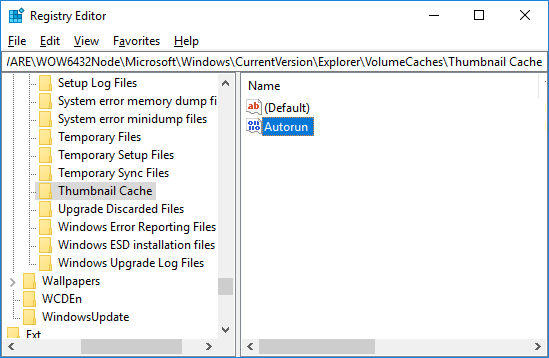 Verhindern, dass Windows 10 das automatische Löschen von Miniaturansichten-Cache-8626935