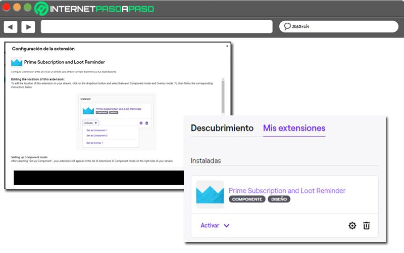 Realiza la configuración