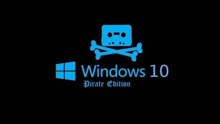 Edición pirata de Windows 10