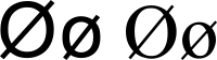 símbolo de diámetro