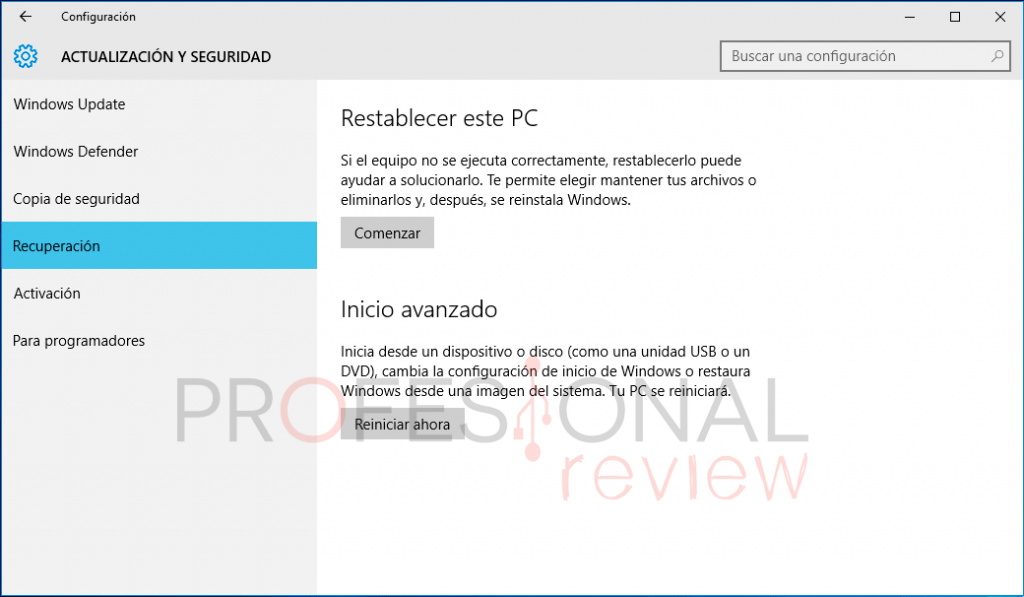 formatear windows 10 pro