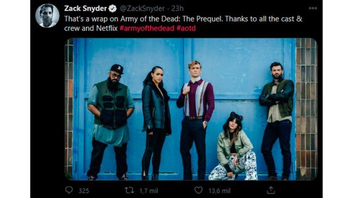 Tweet de Zack Snyder