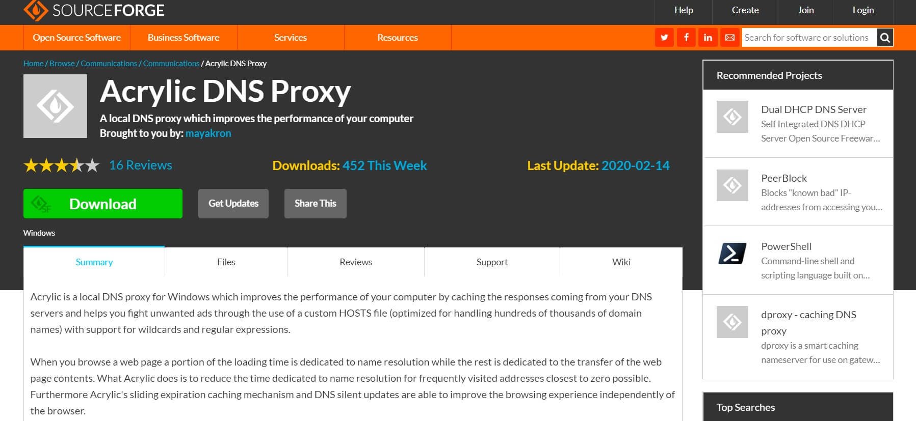 Proxy DNS acrílico |  Software de proxy gratuito para Windows 10