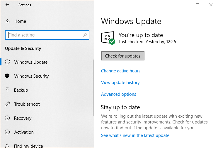 Buscar actualizaciones de Windows |  Acelere su computadora SLOW