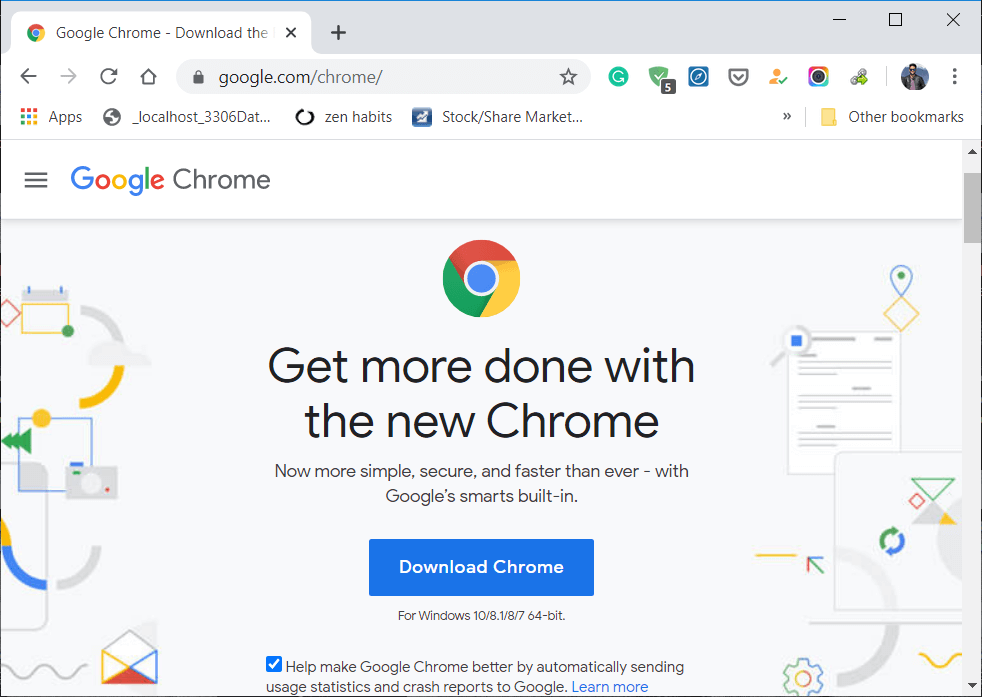 Descargue la última versión de Google Chrome
