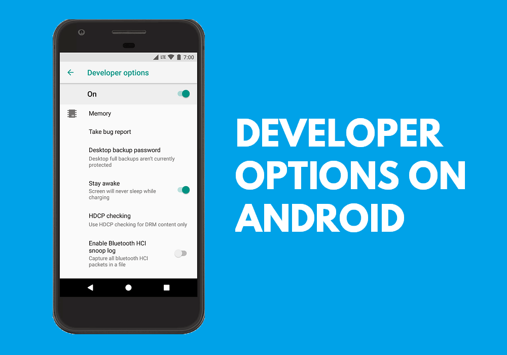 Habilitar o deshabilitar las opciones de desarrollador en un teléfono Android