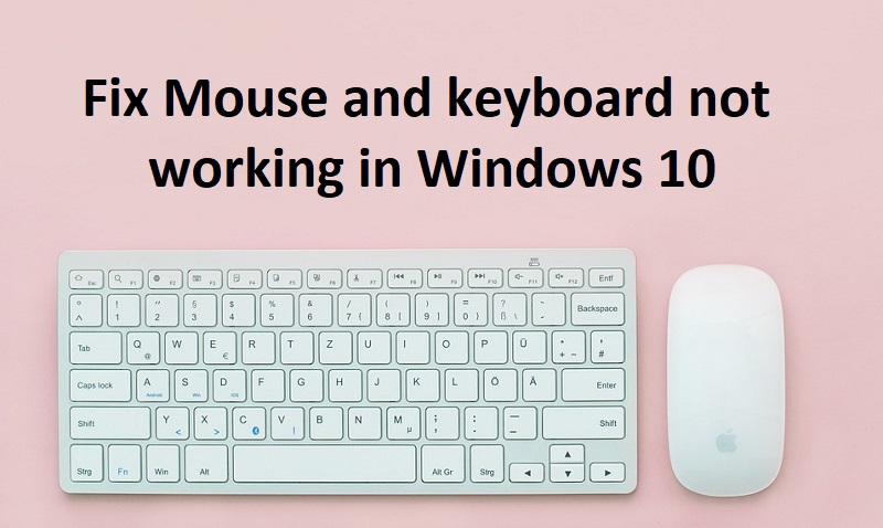 El mouse y el teclado no funcionan en Windows 10