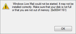 Reparar Windows Live Mail no se inicia
