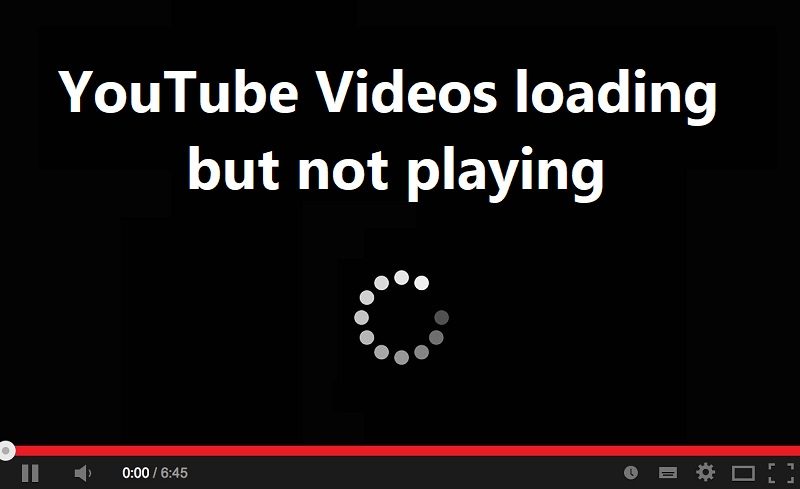 Corregir la carga de videos de YouTube pero no reproducir videos