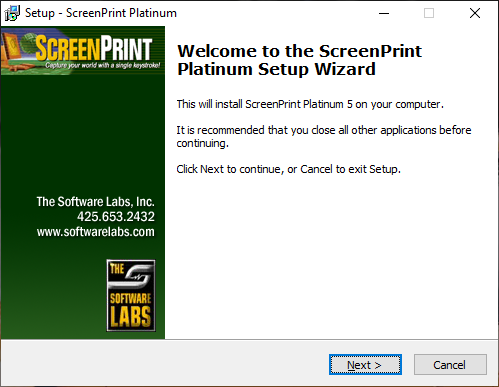 Instale el programa y luego abra el programa ScreenPrint Platinum |  Reparar la pantalla de impresión que no funciona en Windows 10