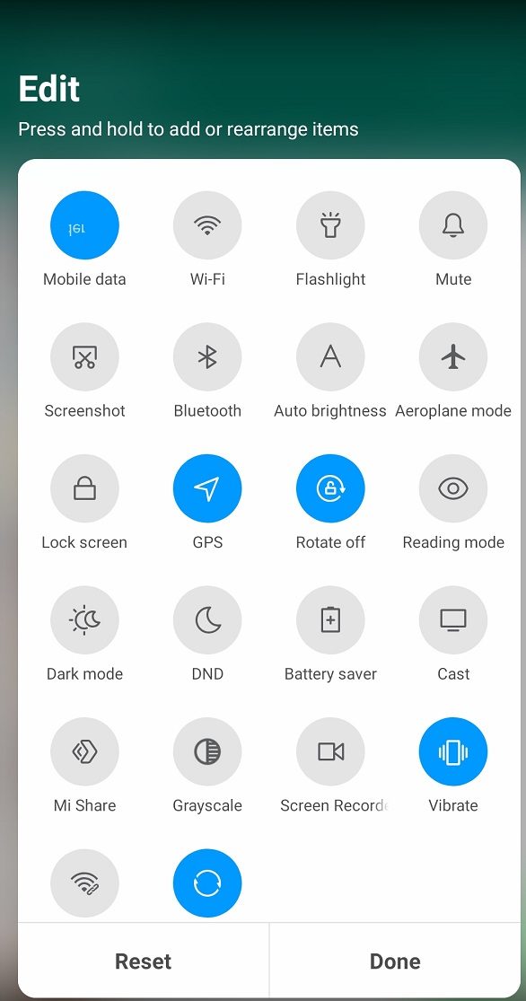 Lista de iconos de Android