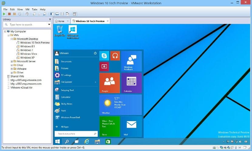vmware workstation desktop download