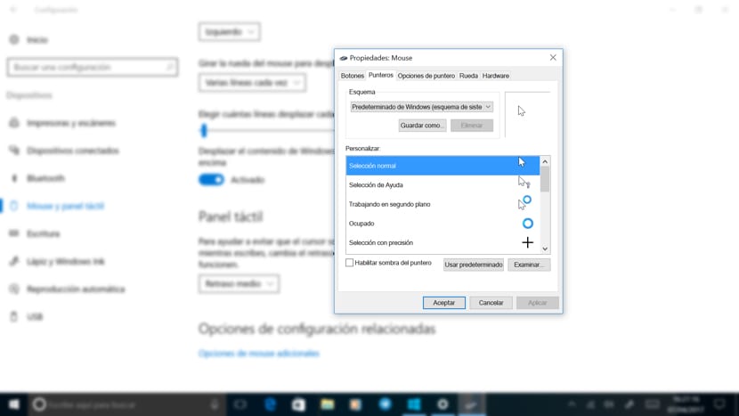 Cómo evitar que el puntero del mouse cambie en Windows 10
