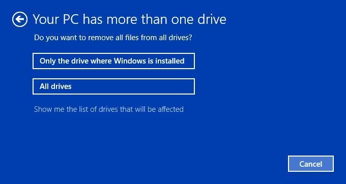 haga clic solo en la unidad donde está instalado Windows