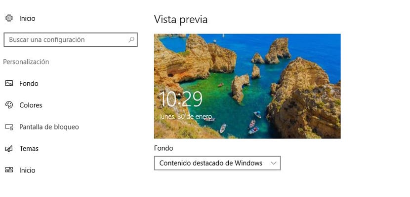 Cómo poner la imagen de contenido destacado de Windows 10 en el escritorio