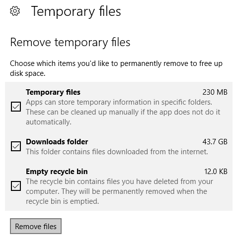 eliminar archivos temporales para corregir errores de pantalla azul de Microsoft