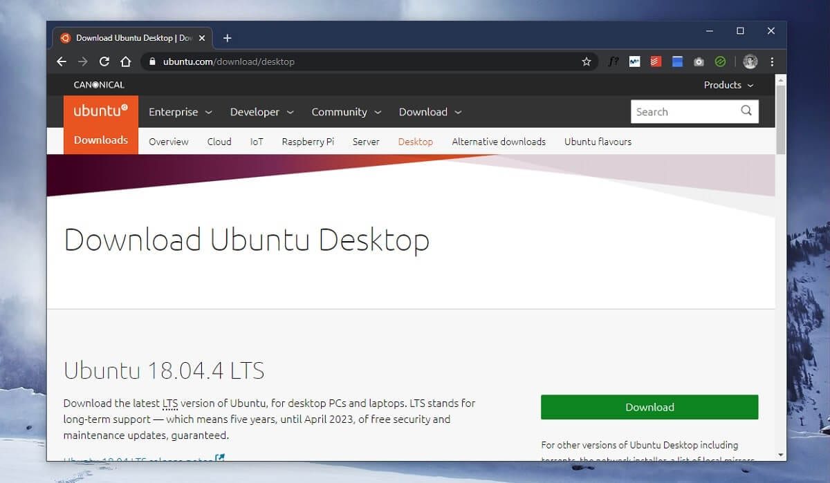 Descarga Ubuntu