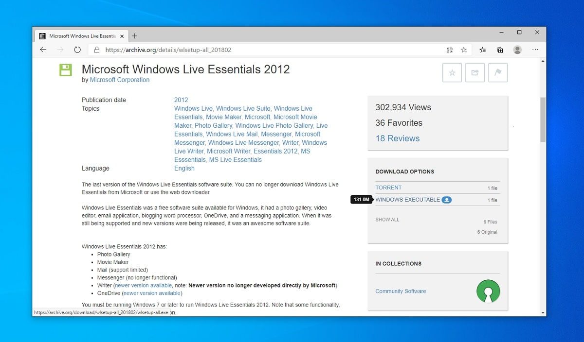 Descarga Windows Live Essentials 2012