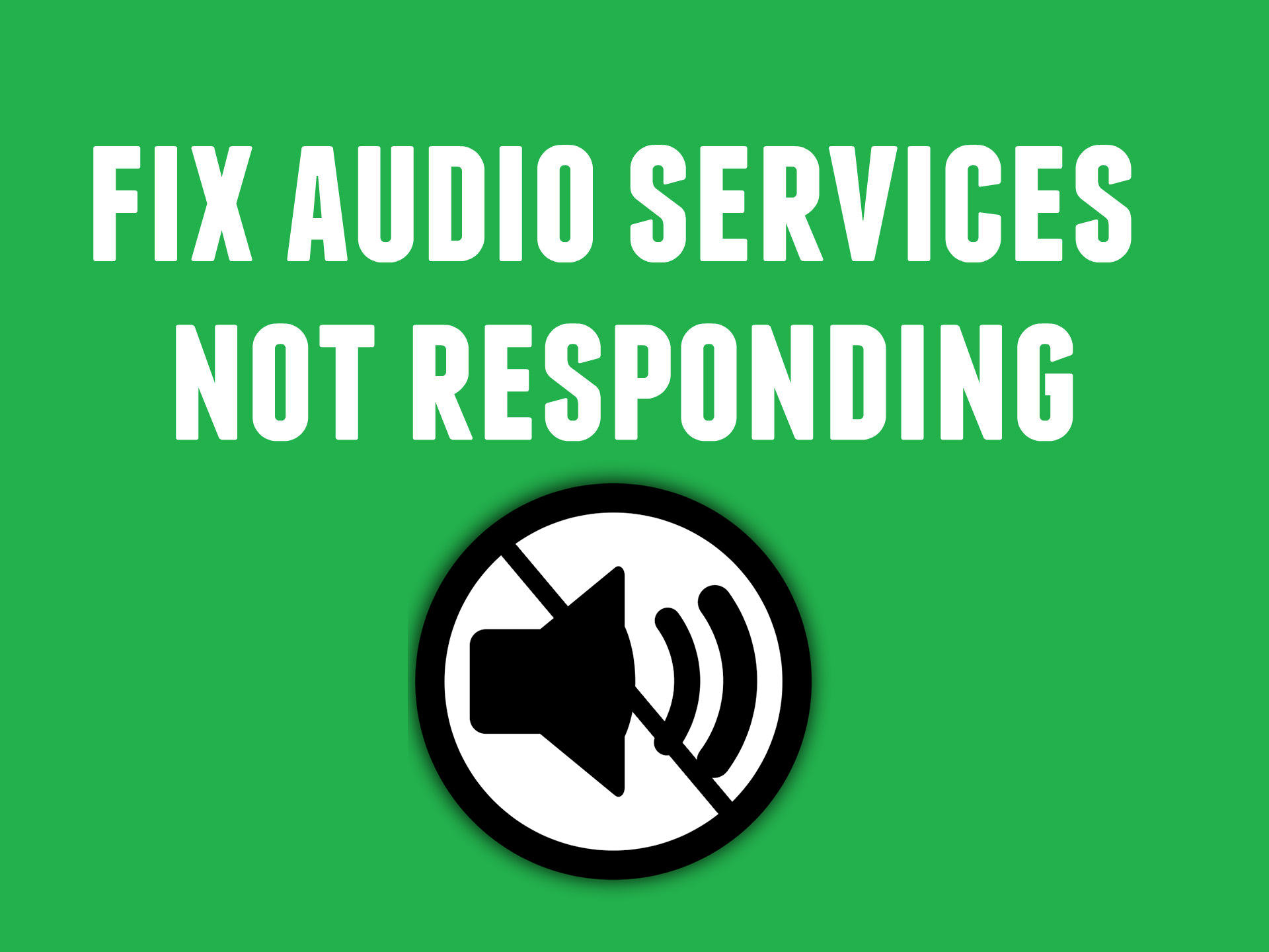 No fix. Audio service.