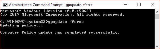 Windows 10 gpupdate не работает