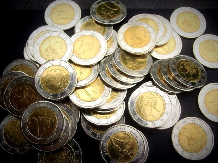 2 monedas de euro