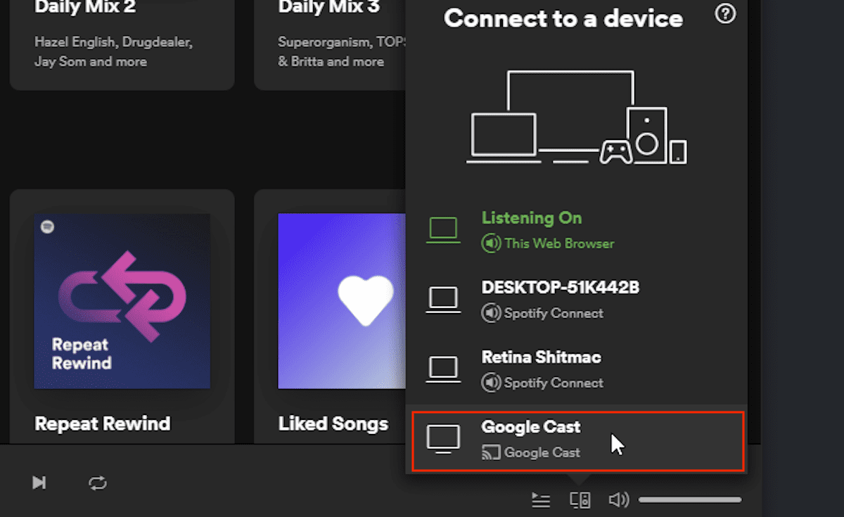 Spotify Chromecast