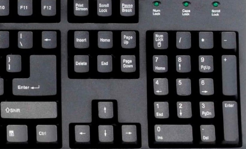 </noscript>El teclado numérico ha dejado de funcionar.  ¿Qué puedo hacer?