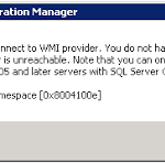 ✅ Cómo reparar el error de WMI 0X8004100E