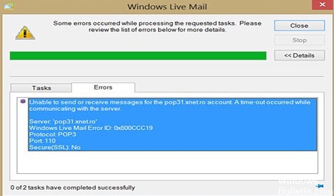 ✅ Cómo reparar el error de Windows Outlook / Live 0x800CCC19