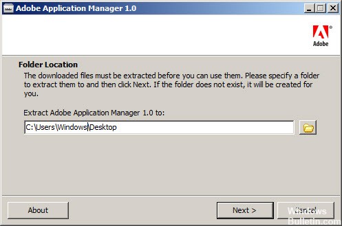 download adobe application manager windows 10