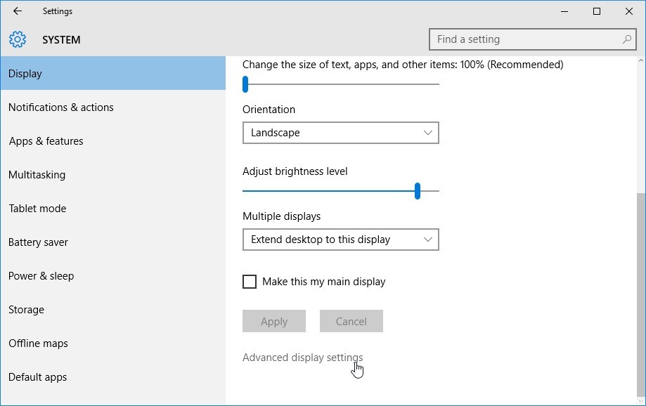 ✅ Reparación de la configuración de pantalla avanzada que falta en Windows 10