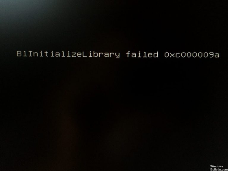 Blinitializelibrary failed 0xc00000bb windows 10 как исправить