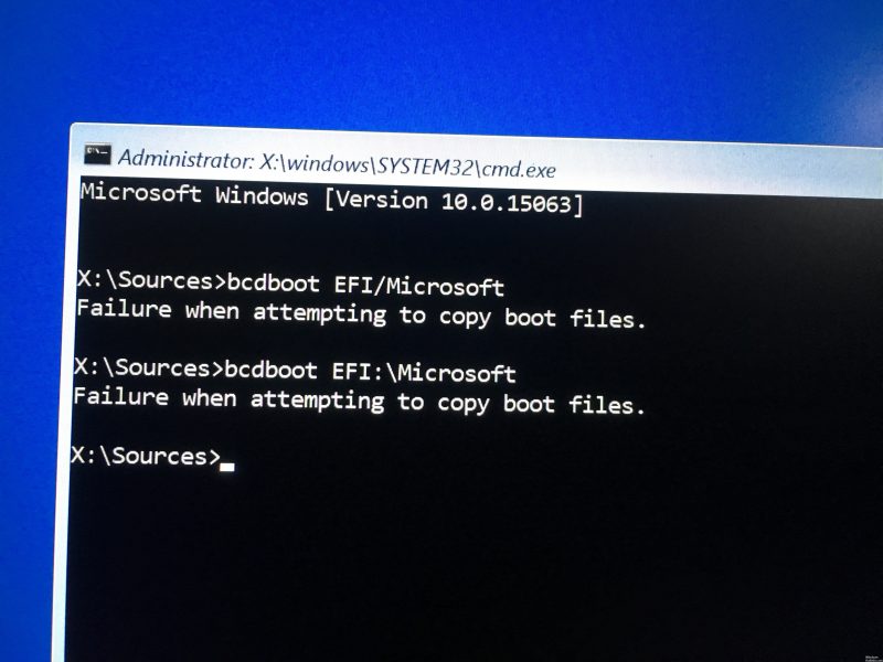 </noscript>✅ Repair error when trying to copy boot files (solved)