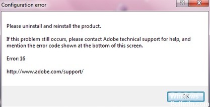 ✅ Cómo reparar el error de configuración de Adobe 16