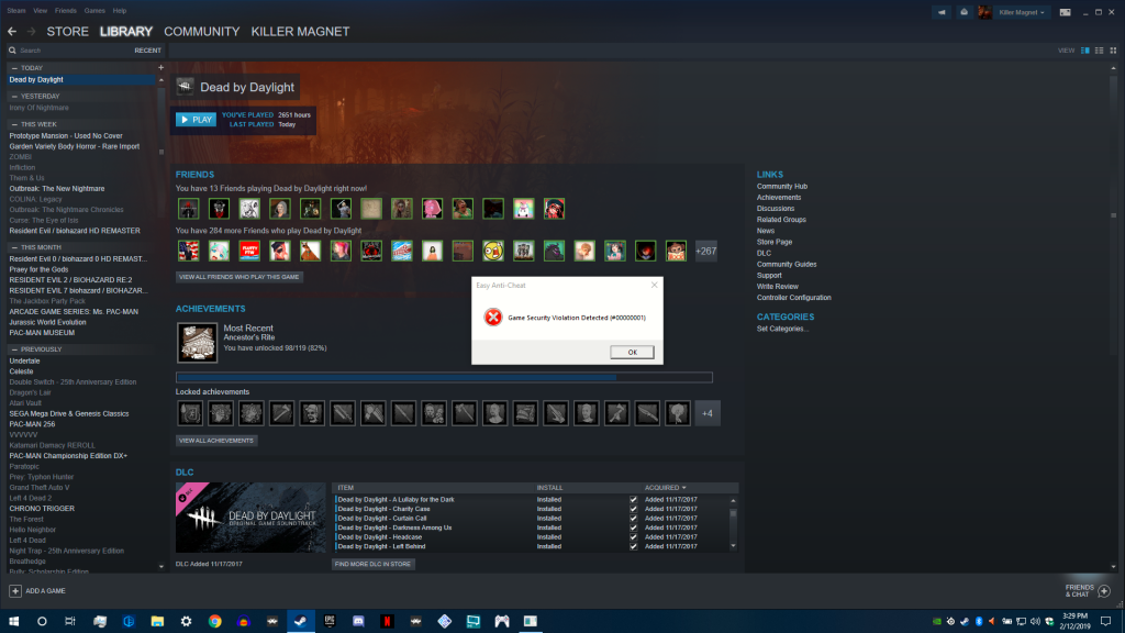 </noscript>✅ Fix Dead by Daylight Error Code 8014: Game Security Violation Detected