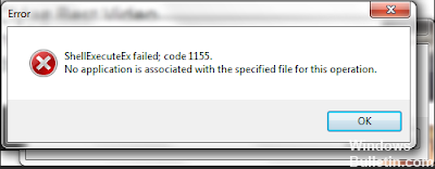 ✅ Arreglando el error de Shellexecuteex fallido – Tutoriales de boletines de Windows