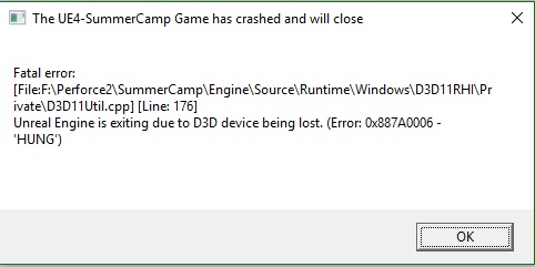 ✅ Solución: Unreal Engine está saliendo debido a la pérdida del dispositivo D3D