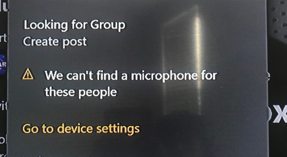 ✅ Solución: no podemos encontrar un micrófono para estas personas en el error Xbox One
