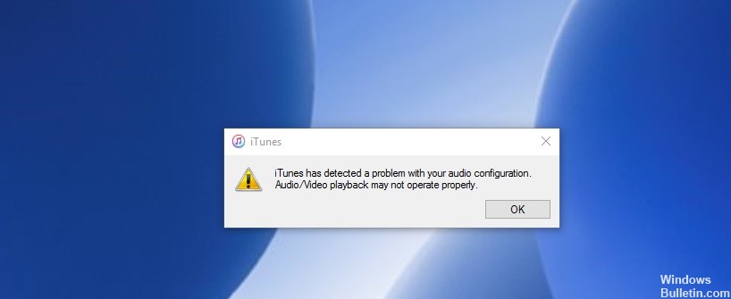 ✅ Reparar iTunes ha detectado un problema con su configuración de audio (solucionado)