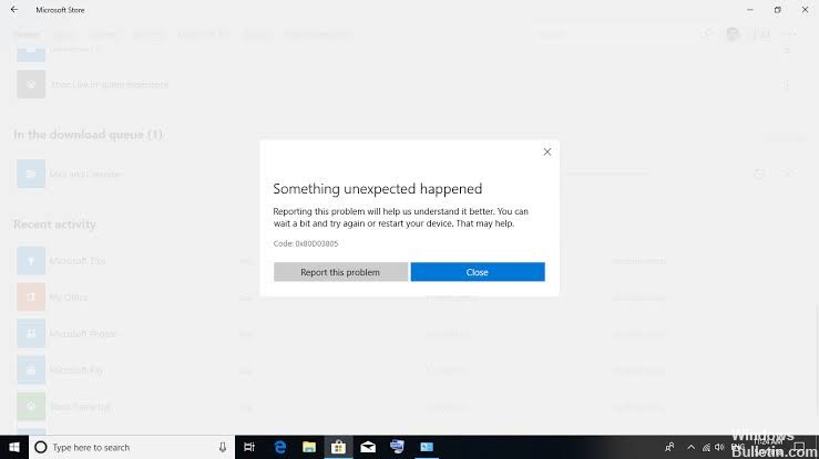 </noscript>✅ Solucionar el error 0x80D03805 de Microsoft Store