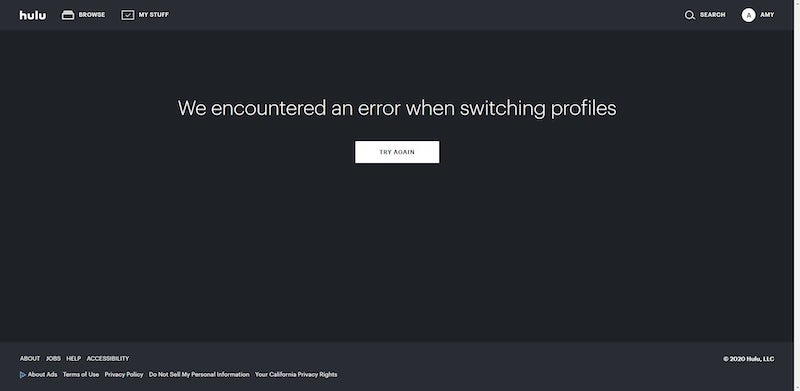✅ Solucionando un error al cambiar de perfil en Hulu