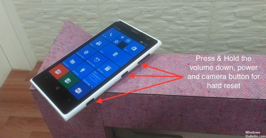 Restablecimiento completo de Windows 10 Mobile