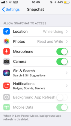 how-do-you-allow-camera-access-for-snapchat-on-iphone-2549885