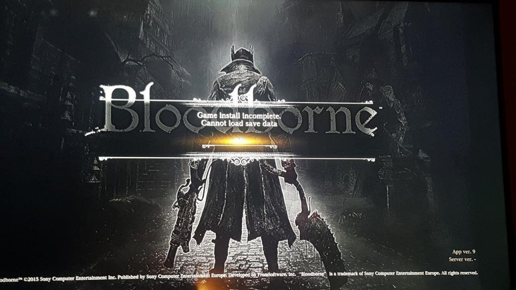 ✅ Cómo reparar el error incompleto de instalación del juego Bloodborne