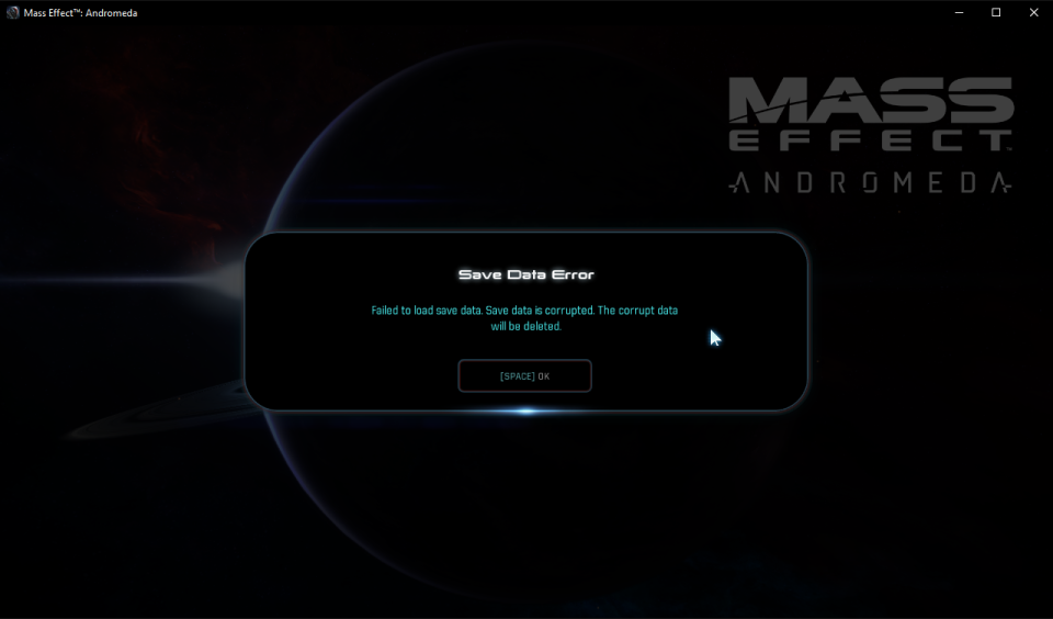 ✅ Cómo reparar el error de guardar datos de Mass Effect Andromeda