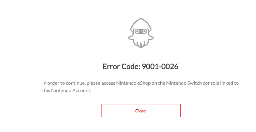 ✅ Cómo reparar el código de error de Nintendo Switch 9001-0026